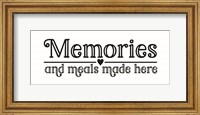 Framed Kitchen Art panel I-Memories