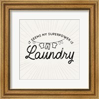 Framed Laundry Art VI-Superpower