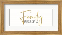 Framed Sentiment Art panel I-Family