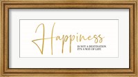 Framed Sentiment Art panel III-Happiness