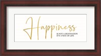 Framed Sentiment Art panel III-Happiness