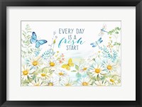 Framed Daisy Days I