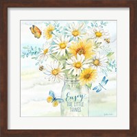 Framed Daisy Days III