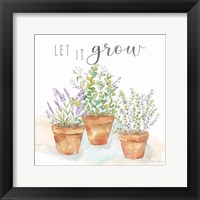 Let it Grow III Framed Print