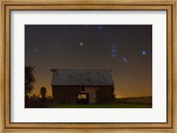 Framed Orion Belt Over Barn Lite