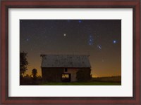 Framed Orion Belt Over Barn Lite
