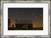 Framed Orion Belt Over Barn Lite