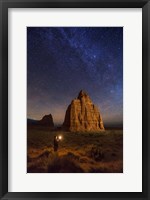 Framed Temple Moon Candle