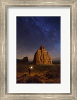 Framed Temple Moon Candle
