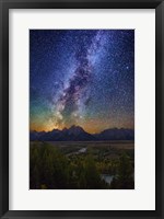 Framed Ansel Night Tetons