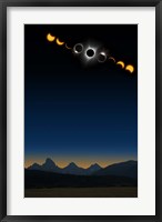 Framed Tetons Eclipse Series