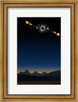 Framed Tetons Eclipse Series