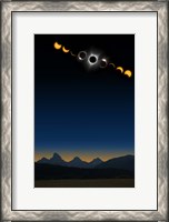 Framed Tetons Eclipse Series