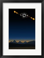 Framed Tetons Eclipse Series