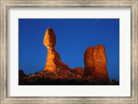 Framed Balanced Rock Arches Star Trails