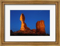 Framed Balanced Rock Arches Star Trails