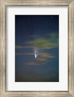 Framed Comet Thru Clouds