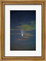 Framed Comet Thru Clouds