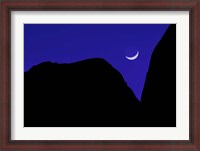 Framed Crescent Moon Twilight
