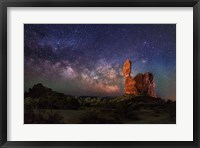 Framed Milky Way behind Balanced Rock