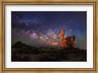Framed Milky Way behind Balanced Rock
