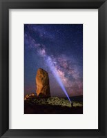 Framed Milky Way behind Chimney Rock