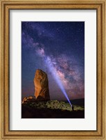 Framed Milky Way behind Chimney Rock