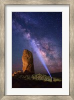 Framed Milky Way behind Chimney Rock
