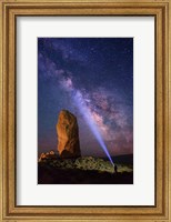 Framed Milky Way behind Chimney Rock