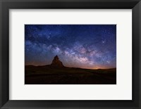 Framed Milky Way over Agathla Peak