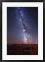 Framed Milky Way over Bryce Canyon