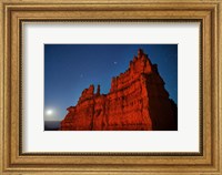 Framed Moonrise Fortress Bryce Canyon