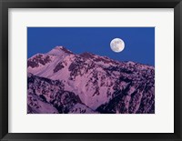 Framed Moonrise over Wasatch