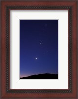 Framed Morning Twilight Venus and Jupiter