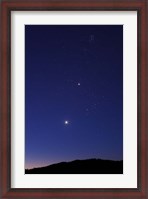 Framed Morning Twilight Venus and Jupiter