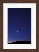 Framed Morning Twilight Venus and Jupiter