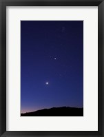 Framed Morning Twilight Venus and Jupiter