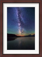 Framed Milky Way over Tetons Jackson Lake