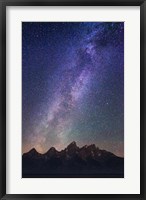 Framed Stars over Tetons 5114