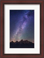 Framed Stars over Tetons 5114