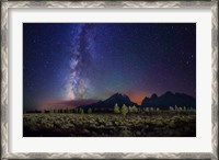 Framed Stars Tetons Cascade Overlook