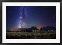 Framed Stars Tetons Cascade Overlook