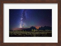 Framed Stars Tetons Cascade Overlook
