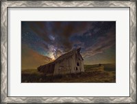 Framed Milky Way Clouds thru Barn at St. Charles