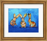 Framed Three Bunnies
