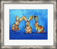 Framed Three Bunnies