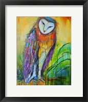 Framed Curious Owl