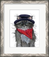 Framed Kitty in a Hat