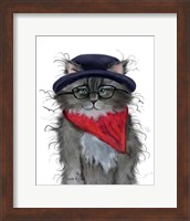 Framed Kitty in a Hat