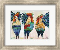 Framed Roosters